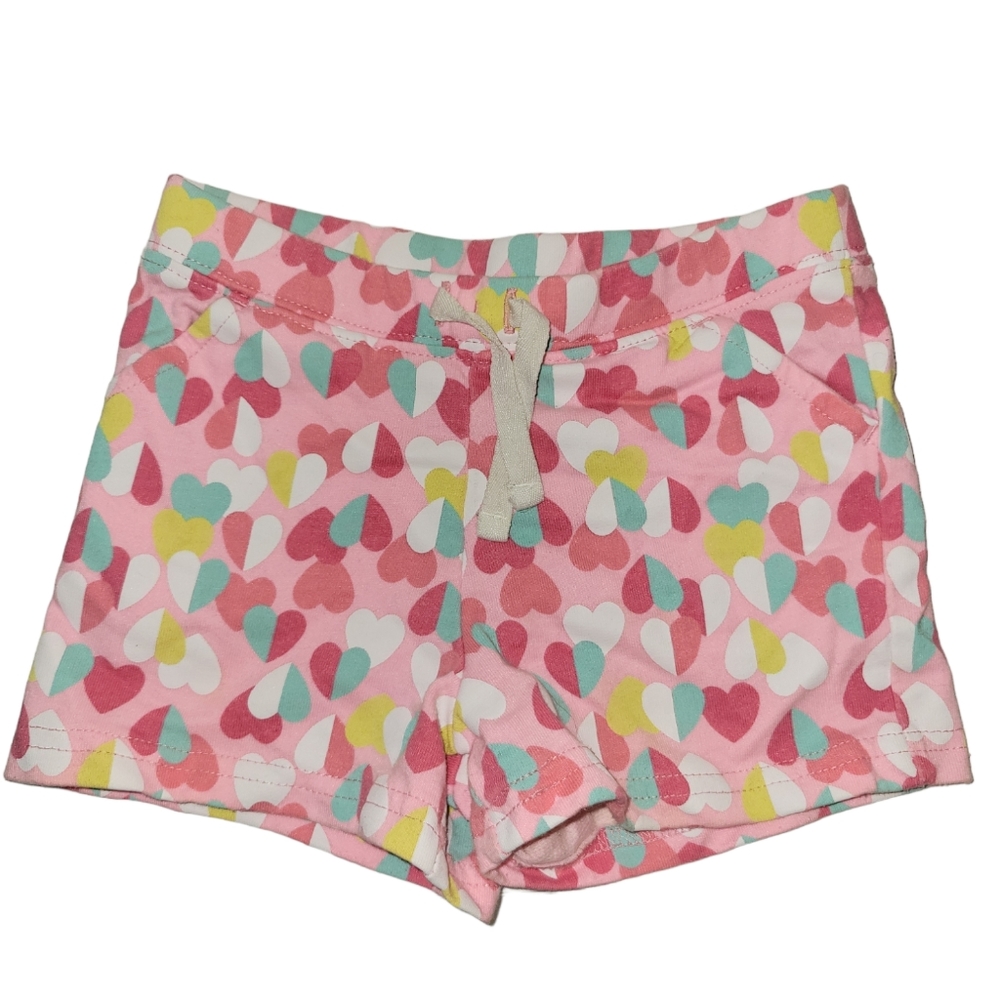 CARTER'S TODDLER PINK HEART DRAWSTRING SHORTS